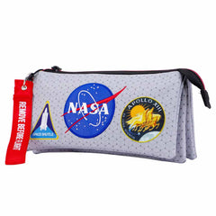 NASA Houston-Triple HS Pencil Case, Grey