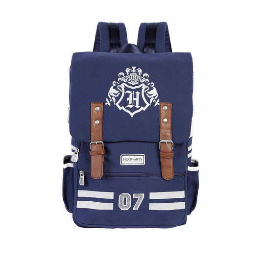Harry Potter Academy-Sac à dos Oxford, Bleu Foncé