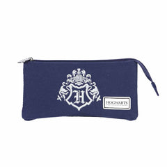 Harry Potter Academy-Trousse Triple HS, Bleu Foncé