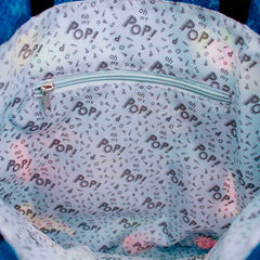 Oh My Pop Patches-Borsa Tote per la Spesa Shopping Bag, Blu Scuro