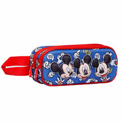 Disney Mickey Mouse Grins-3D Double Pencil Case, Blue