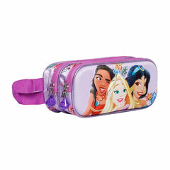 Disney Princesas Fairytale-Estuche Portatodo 3D Doble, Malva