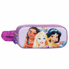 Disney Princesas Fairytale-Estuche Portatodo 3D Doble, Malva