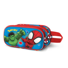 Marvel Spiderman Team-Trousse 3D Double, Multicolore