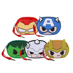 Marvel Surtido Marvel-Expositor de Monederos Pill Chibi, Multicolor