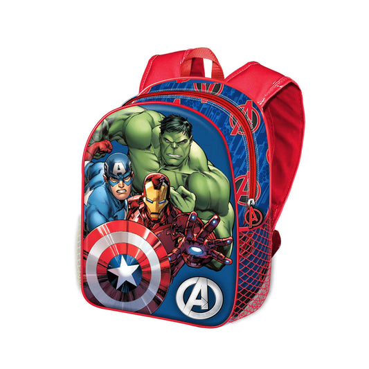 Marvel The Avengers Bros-Small 3D Backpack Small, Blue