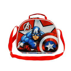 Marvel Captain America Gravity-3D Lunch Bag, Red