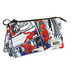 Marvel Spiderman Stories-Astuccio Triplo FAN, Multicolore