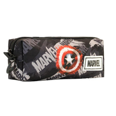 Marvel Captain America Scratches-Astuccio Quadrato FAN, Grigio