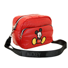 Disney Topolino Shoes-Borsa a Tracolla IBiscuit Padding, Rosso