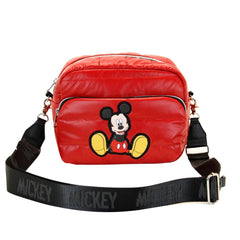 Disney Topolino Shoes-Borsa a Tracolla IBiscuit Padding, Rosso