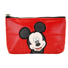 Disney Mickey Mouse Shoes-Padding Flat Pencil Case, Red