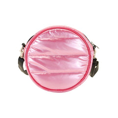 Disney Minnie Mouse Shoes-Borsa a Tracolla Rotonda Padding, Rosa