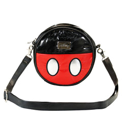 Disney Topolino Air-Borsa a Tracolla Rotonda Padding, Nero