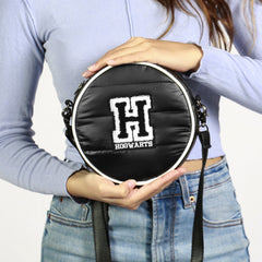 Harry Potter H-Borsa a Tracolla Rotonda Padding, Nero