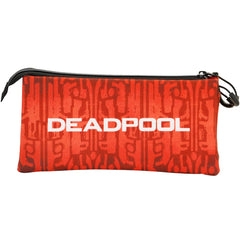Marvel Deadpool Weapons-Estuche Portatodo Triple ECO, Rojo