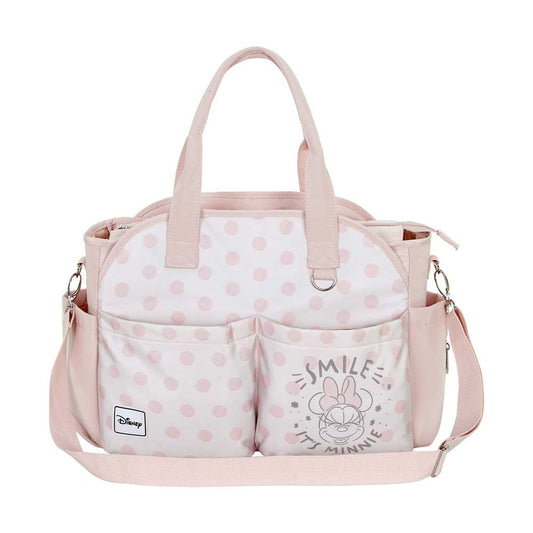 Disney Minnie Mouse Dear-Bolso para Carro de Bebé Mommy, Salmón