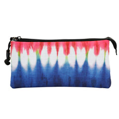 Oh My Pop! Good Vibes Denim-Estuche Portatodo Triple ECO, Azul