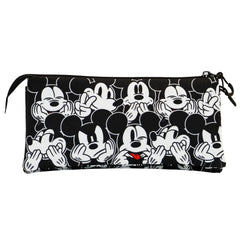 Disney Mickey Mouse Mess-FAN Triple Pencil Case, Black