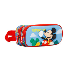 Disney Topolino Adventure-Astuccio 3D Doppio, Multicolore