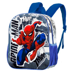 Marvel Spiderman Jumping-Zainetto 3D Piccolo, Grigio
