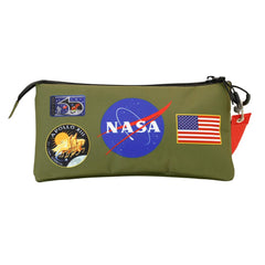 NASA Khaki-Estuche Portatodo Triple FAN, Multicolor
