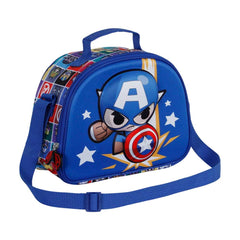Marvel Captain America Punch - 3D Lunch Bag, Blue