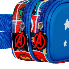 Marvel Captain America Punch-Astuccio 3D Doppio, Blu