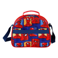 Marvel Spiderman Sides-Borsa Porta Merenda 3D, Blu