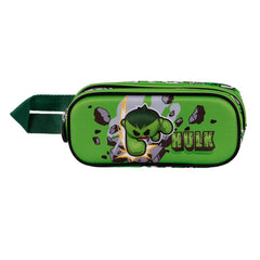 Marvel Hulk Greenmass-Astuccio 3D Doppio, Verde
