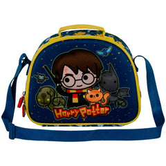 Harry Potter Beasty Friends-Borsa Porta Merenda 3D, Blu