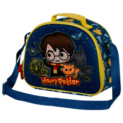 Harry Potter Beasty Friends-Borsa Porta Merenda 3D, Blu