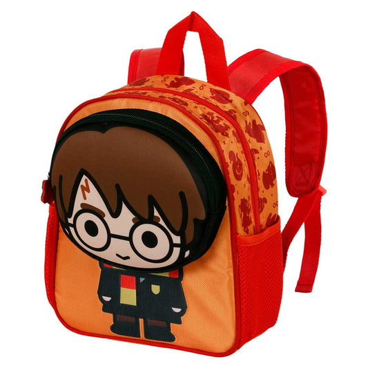 Harry Potter Bobblehead-Bobblehead Pocket Backpack, Orange