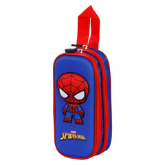 Marvel Spiderman Bobblehead-Trousse 3D Double, Bleu