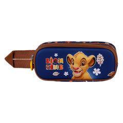 Disney El Rey León Little Face-Estuche Portatodo 3D Doble, Azul