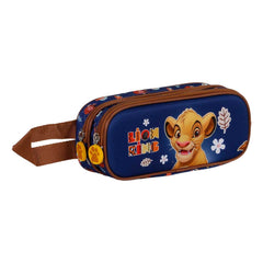Disney El Rey León Little Face-Estuche Portatodo 3D Doble, Azul