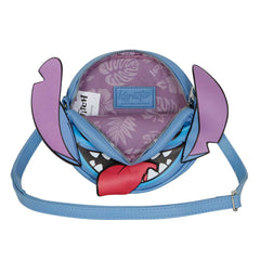 Disney Lilo e Stitch Tongue-Borsa a Tracolla Rotonda, Blu