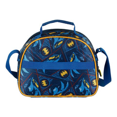DC Comics Batman Night-Borsa Porta Merenda 3D, Blu Scuro