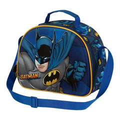 DC Comics Batman Night-Borsa Porta Merenda 3D, Blu Scuro