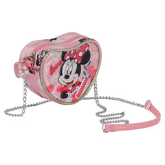 Disney Minnie Mouse Garden-Bolso Bandolera Corazón Mini, Rosa