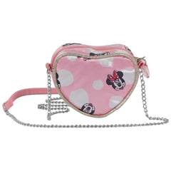 Disney Minnie Mouse Garden-Bolso Bandolera Corazón Mini, Rosa