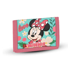 Disney Minnie Mouse Garden Green-Portafoglio VL, Multicolore
