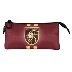 Harry Potter Gryffindor22-Estuche Portatodo Triple ECO, Burdeos