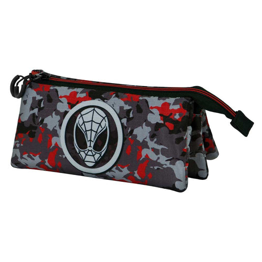 Marvel Spiderman Spidercammo-Estuche Portatodo Triple ECO, Multicolor