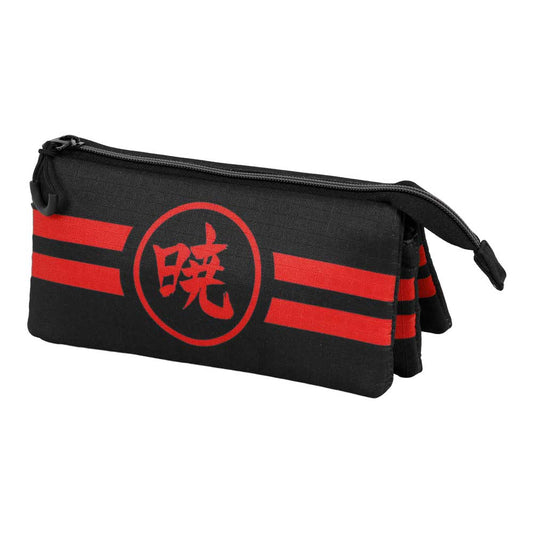 Naruto Sunrise-Estuche Portatodo Triple ECO, Negro