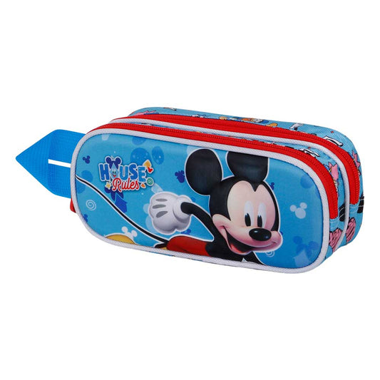 Disney Mickey Mouse House-Trousse 3D Double, Bleu