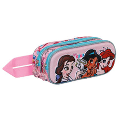 Disney Princesas Kind-Estuche Portatodo 3D Doble, Rosa