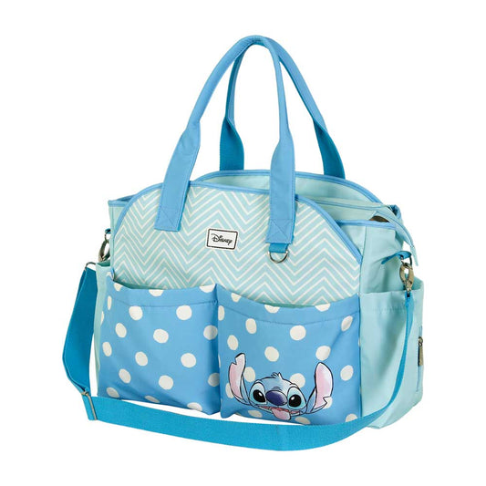Disney Lilo y Stitch Lovely-Bolso para Carro de Bebé Mommy, Azul