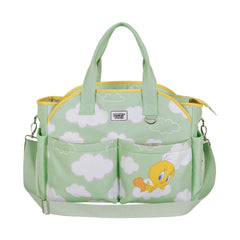 Looney Tunes Tweety (Titti) Clouds-Borsa per Passeggino Mommy, Verde