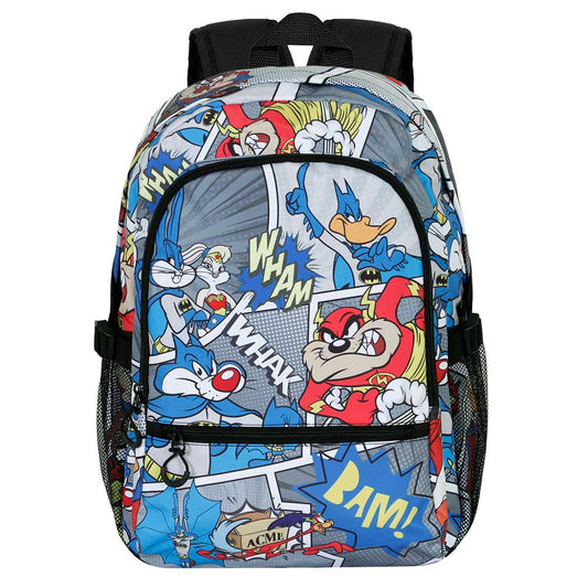 Looney Tunes Batman Comic-Sac à dos Fight FAN 2.0, Multicolore